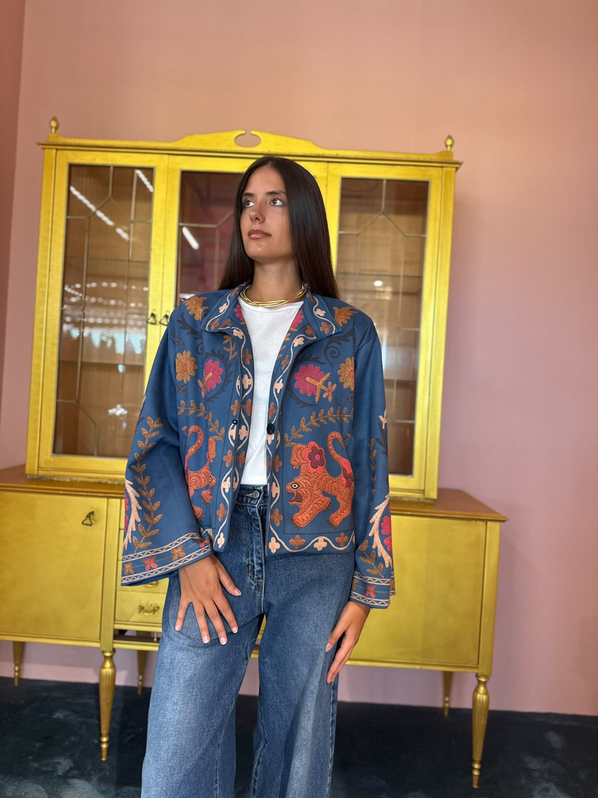 HaveOne - Nomad - Bomber Ricamo Polso Rigato Drago