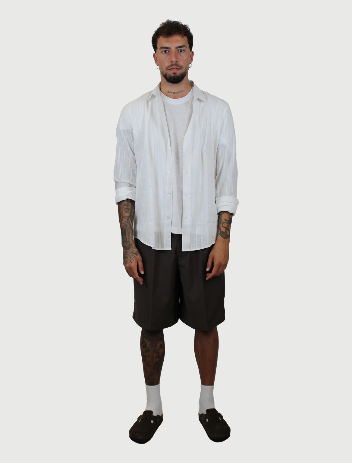 BERNA - T-Shirt Bitessuto Naturale-3
