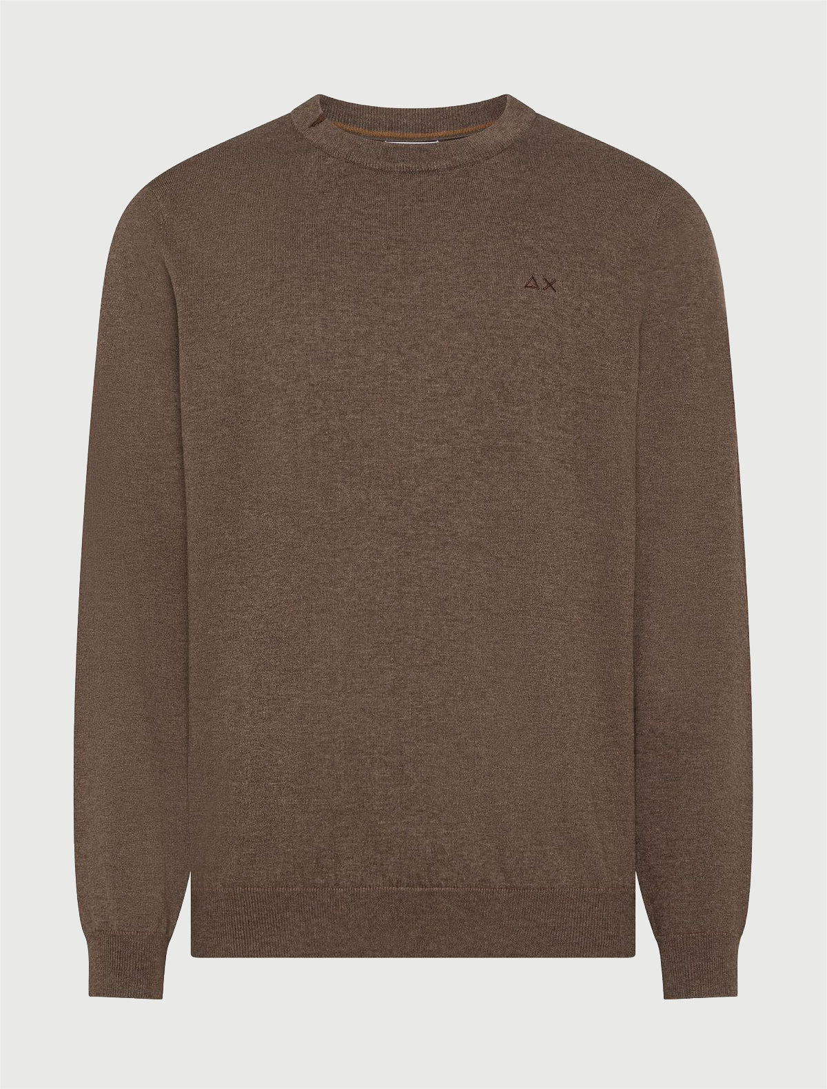 SUN68 - Maglia girocollo in cotone e lana