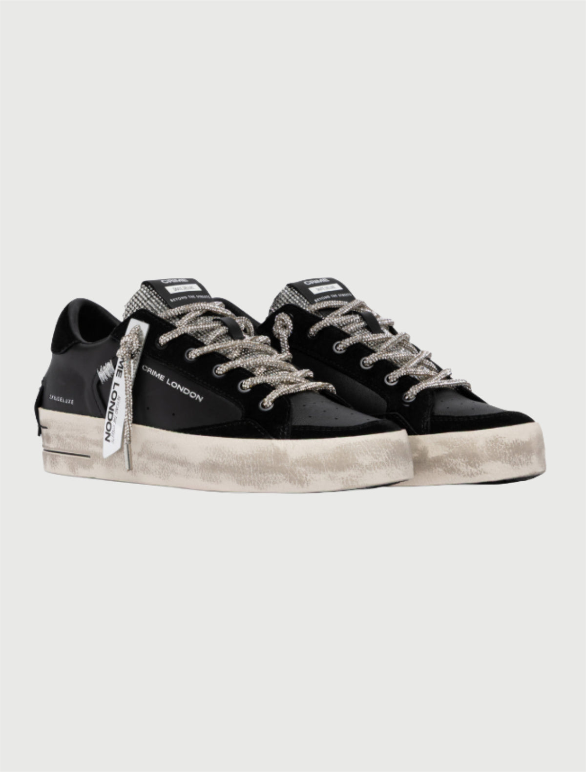 CRIME LONDON - SK8 DELUXE WEDGE JET CRYSTAL-1