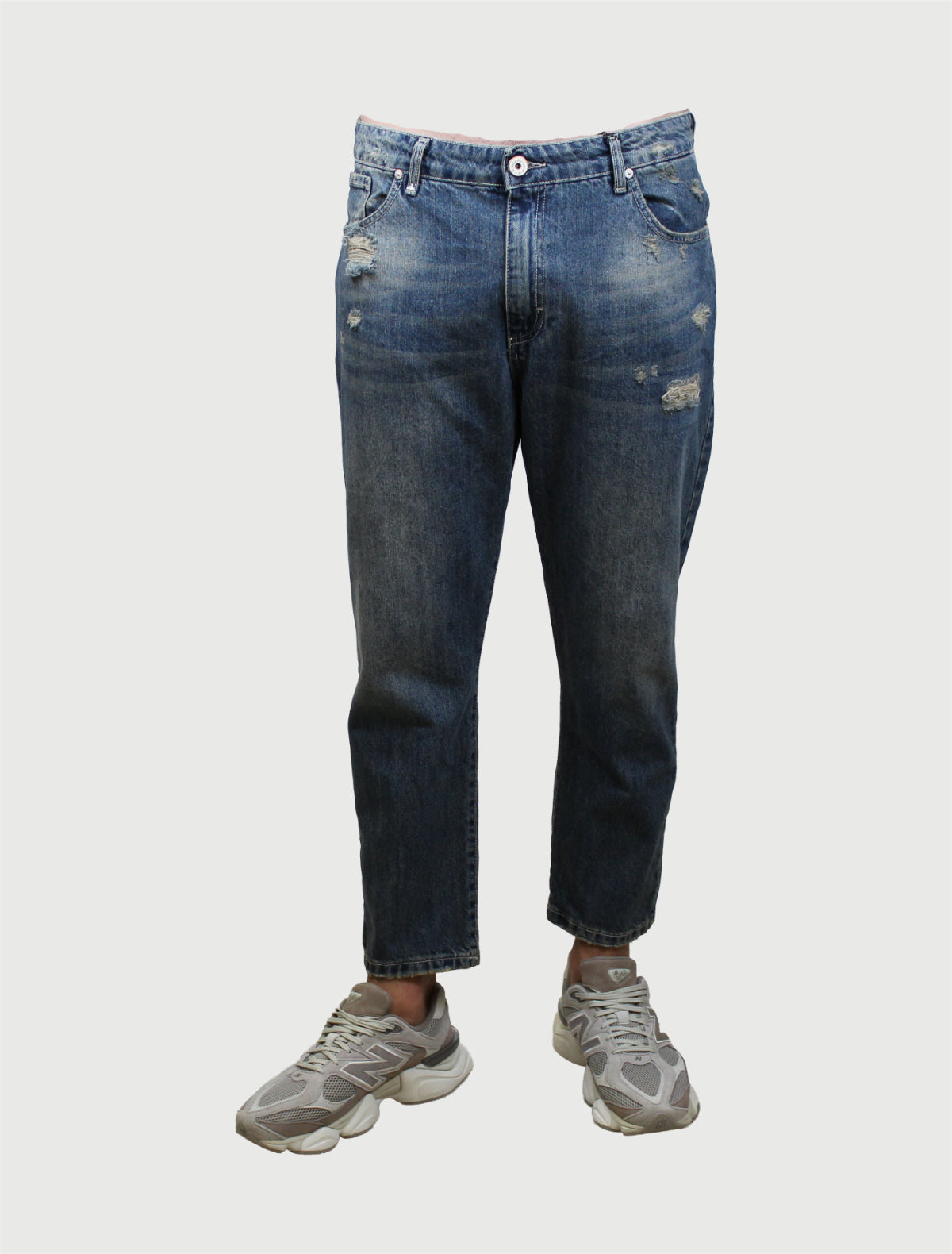 BERNA - Jeans Cropped Scuro Destro-1
