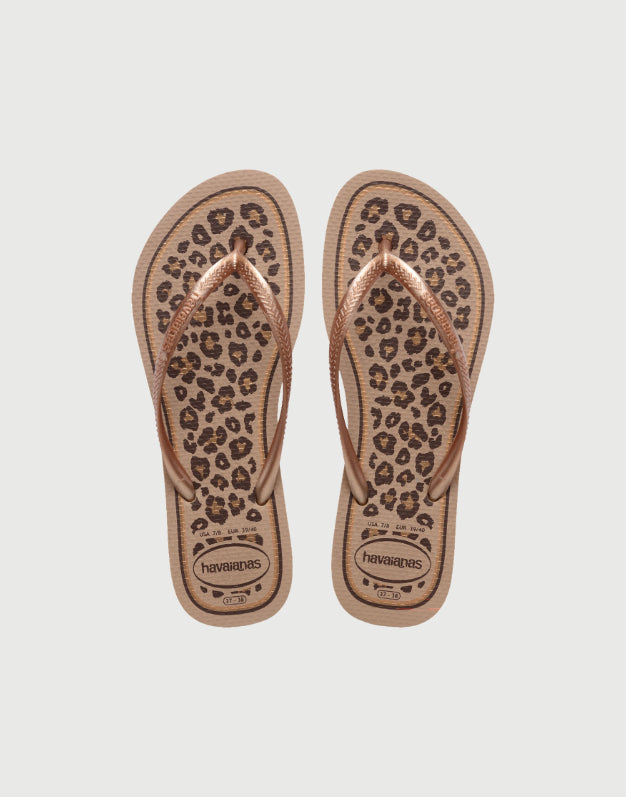 Havaianas Slim Animals Rose Gold