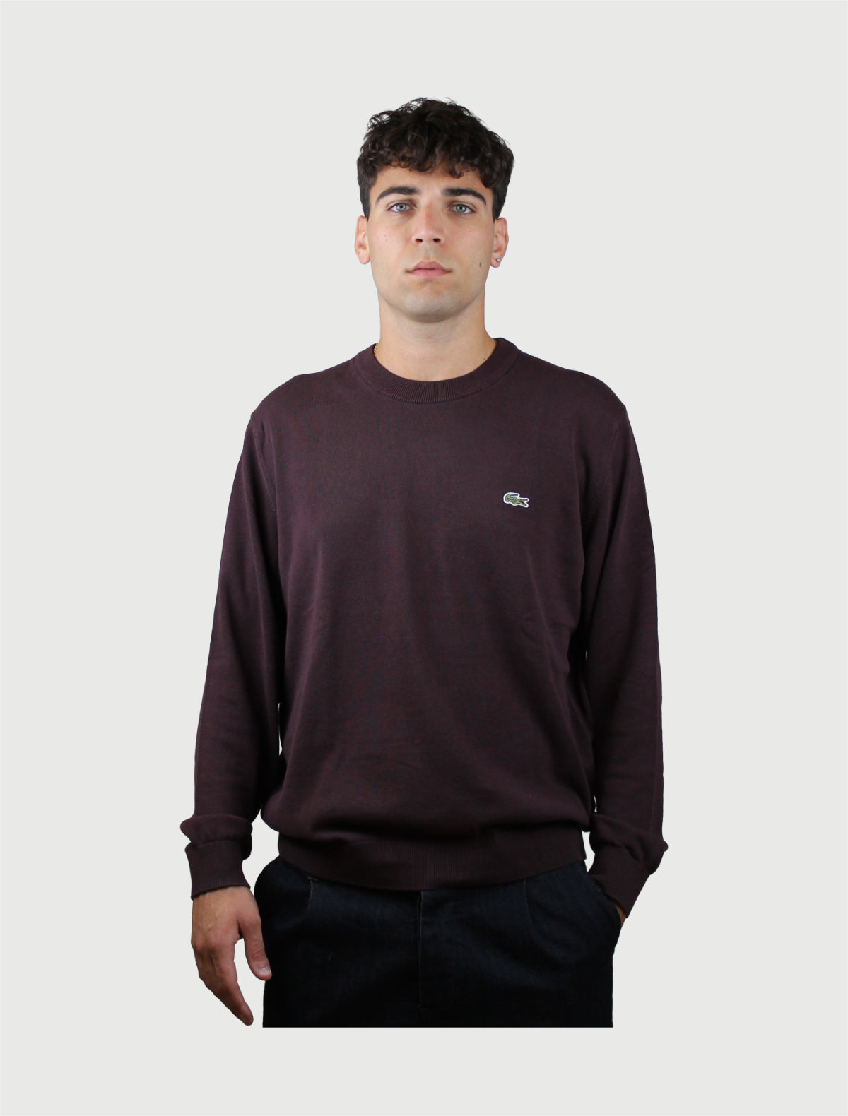 LACOSTE - Pullover Uomo - Marrone-1