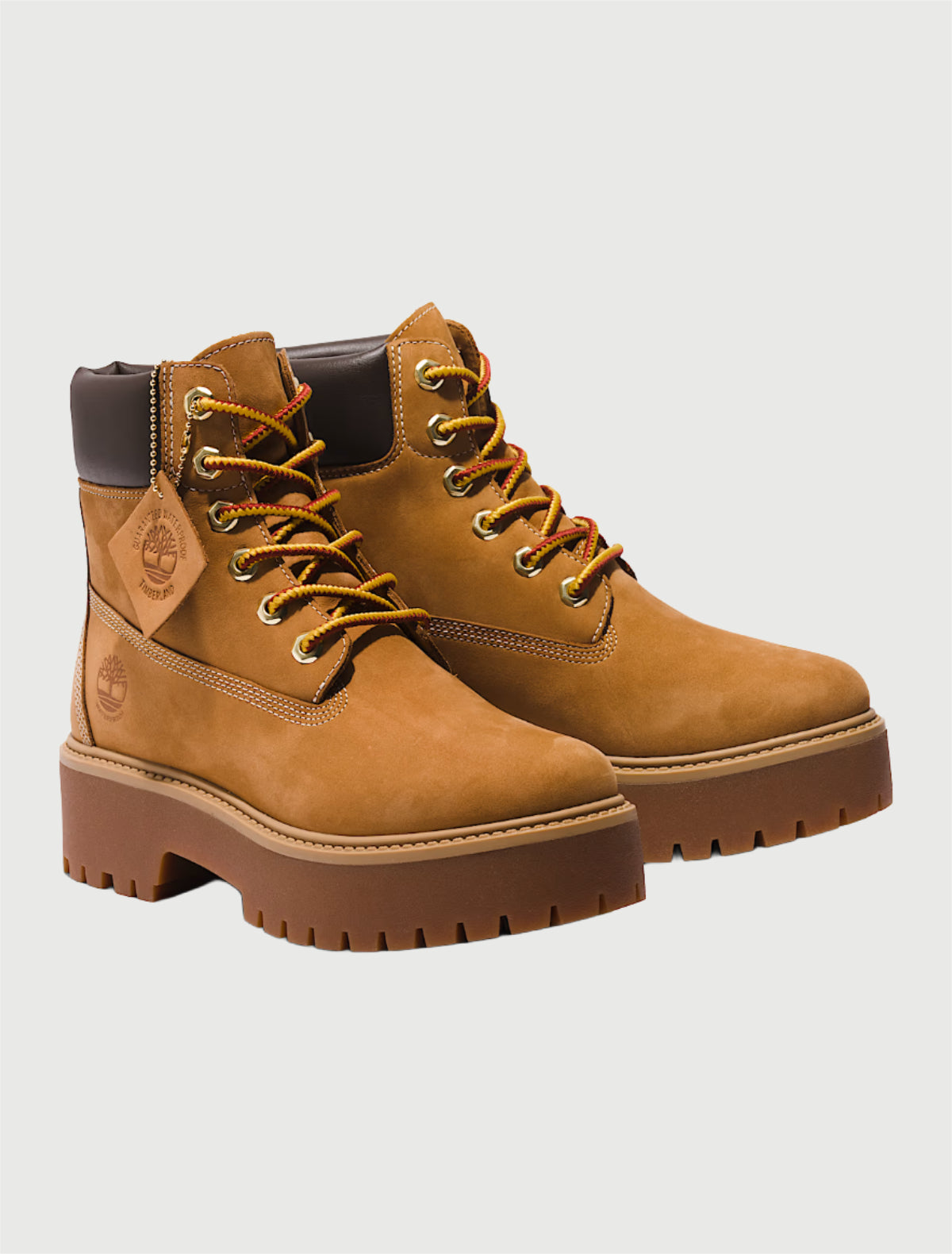 TIMBERLAND - Stivale Impermeabile con Plateau Stone Street 6-Inch da Donna in giallo-1