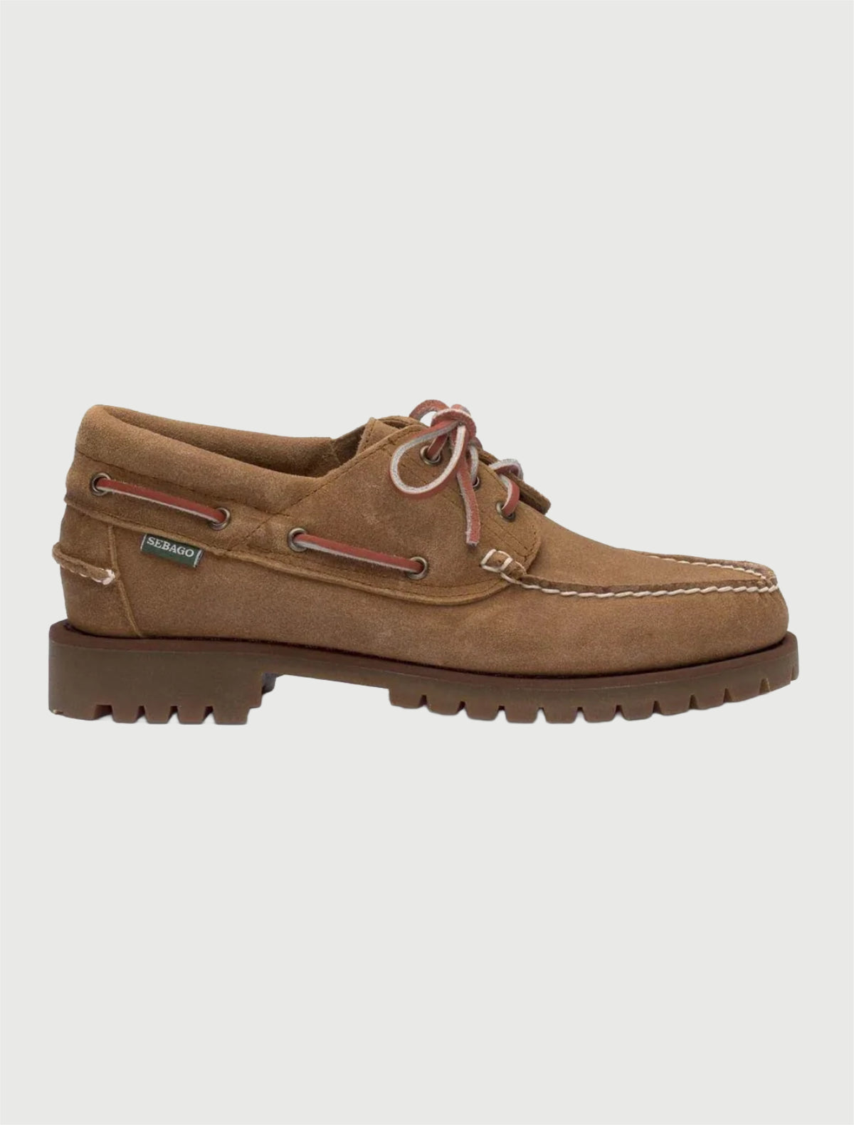 SEBAGO Campsides -  Acadia Suede Waxed Beige Camel-1