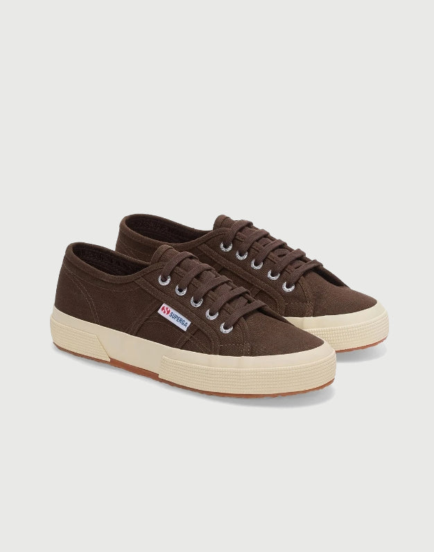 Superga Linen Brown - Off White Sneakers