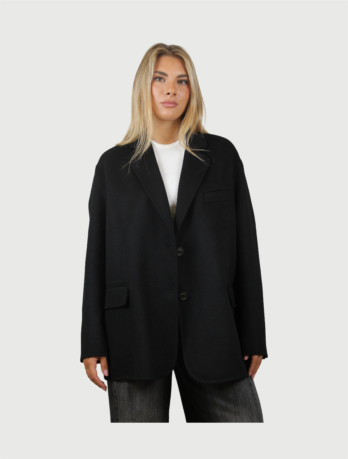 VICOLO - CAPPOTTO OUTDOOR NERO-1