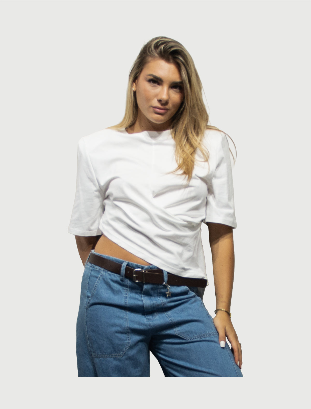 VICOLO - T-Shirt con Arricciature-1