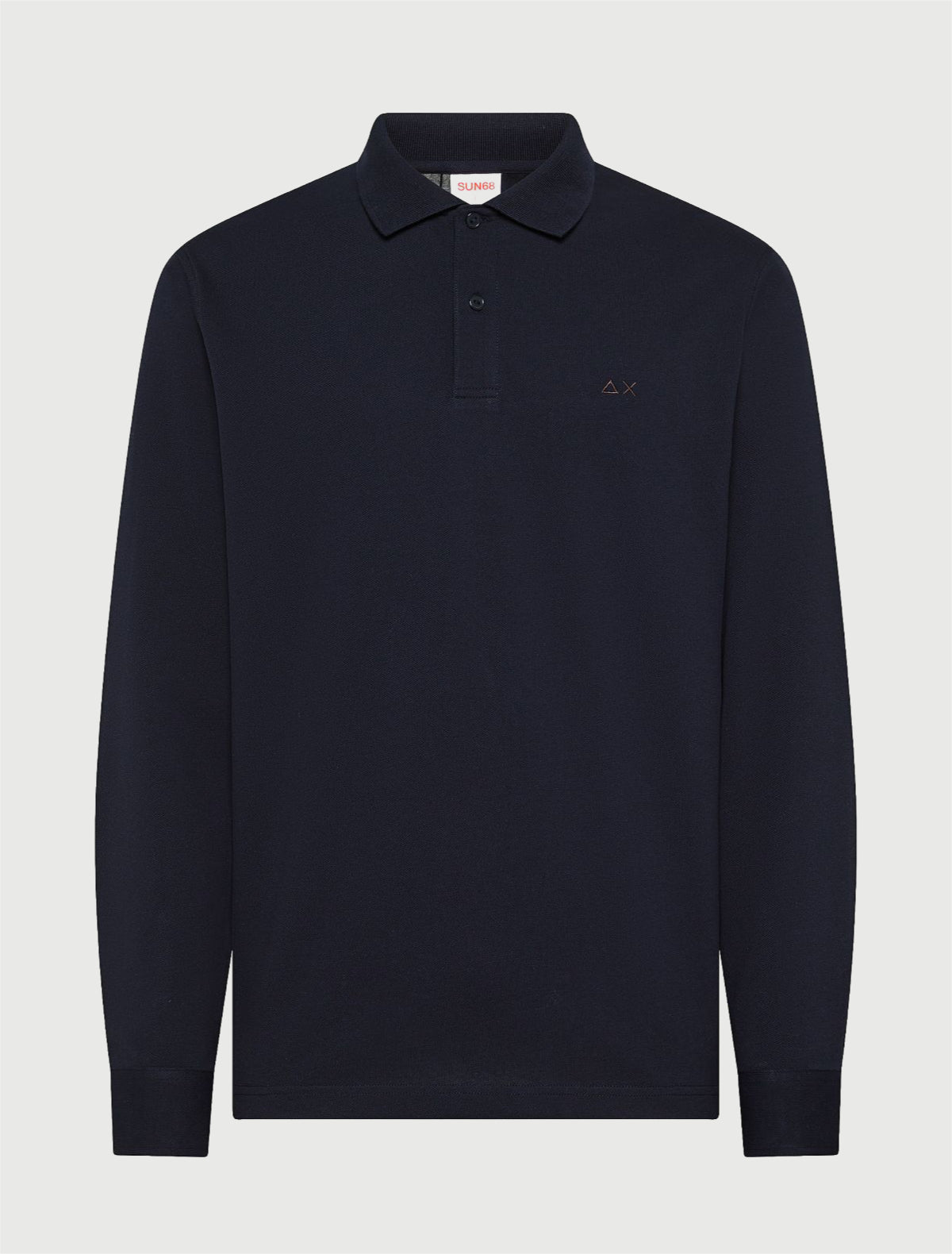 SUN68 - Polo in piquet di cotone con patch-4