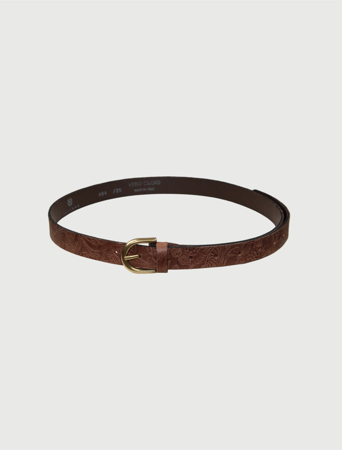 HAVEONE - CINTURA IN PELLE COLOR CUOIO-1