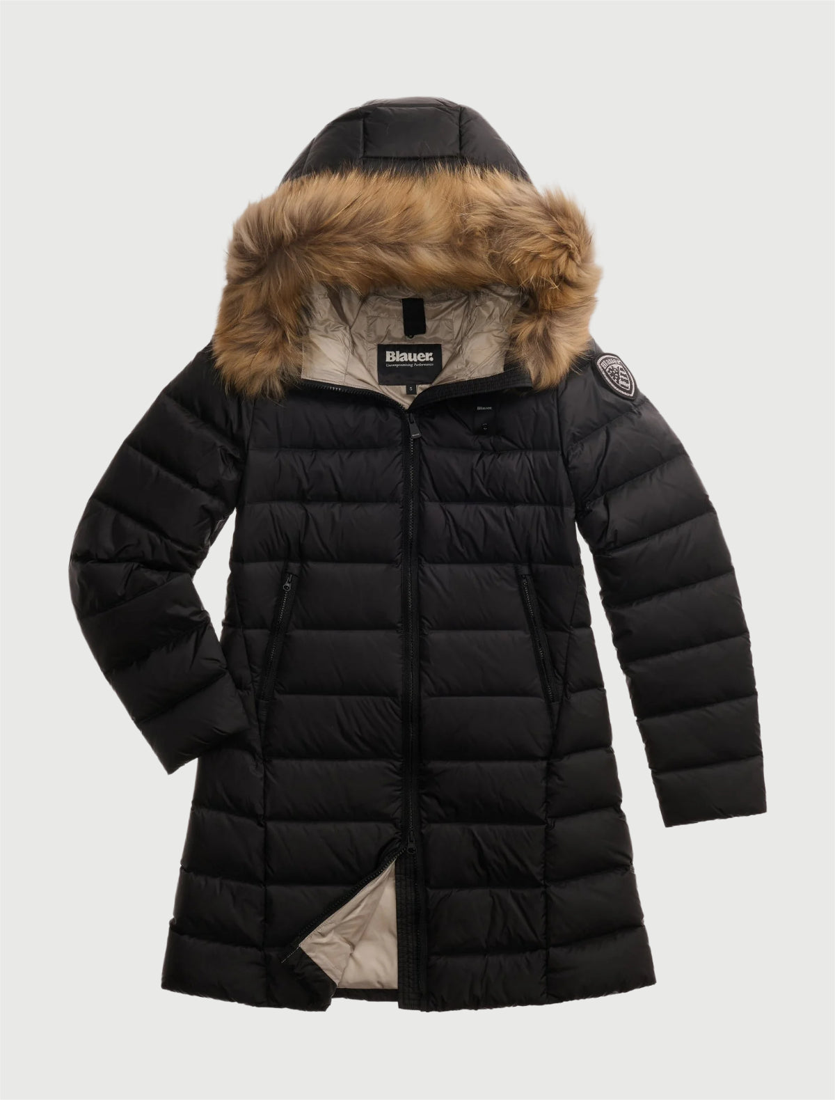 BLAUER - KRISTIN - PIUMINO LUNGO CON PELLICCIA