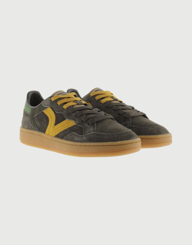 SNEAKERS VICTORIA - MARRONE/GIALLO UOMO-1