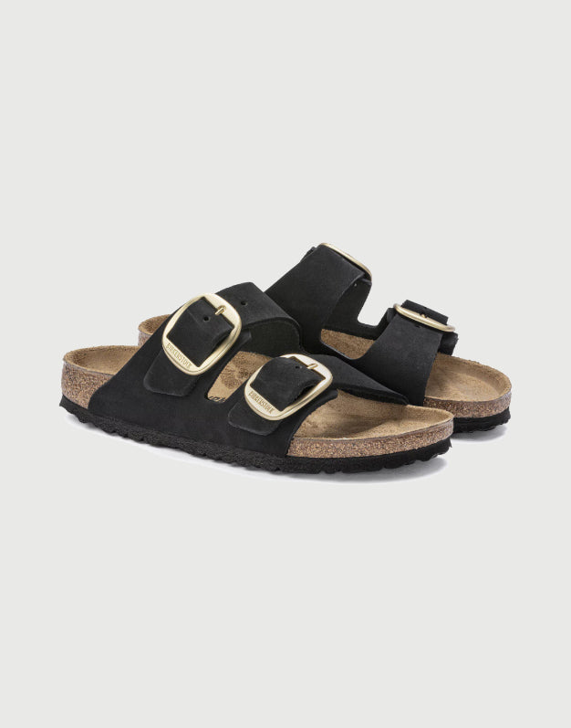 BIRKENSTOCK ARIZONA BIG BUCKLE Pelle Nubuck - Black-1