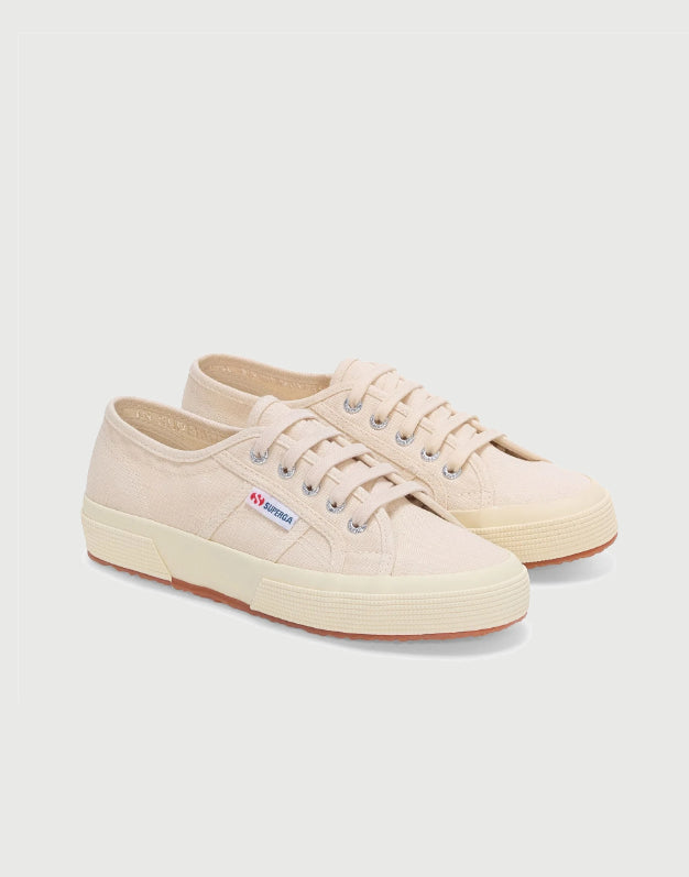Superga Linen Beige Natural - Off White Sneakers