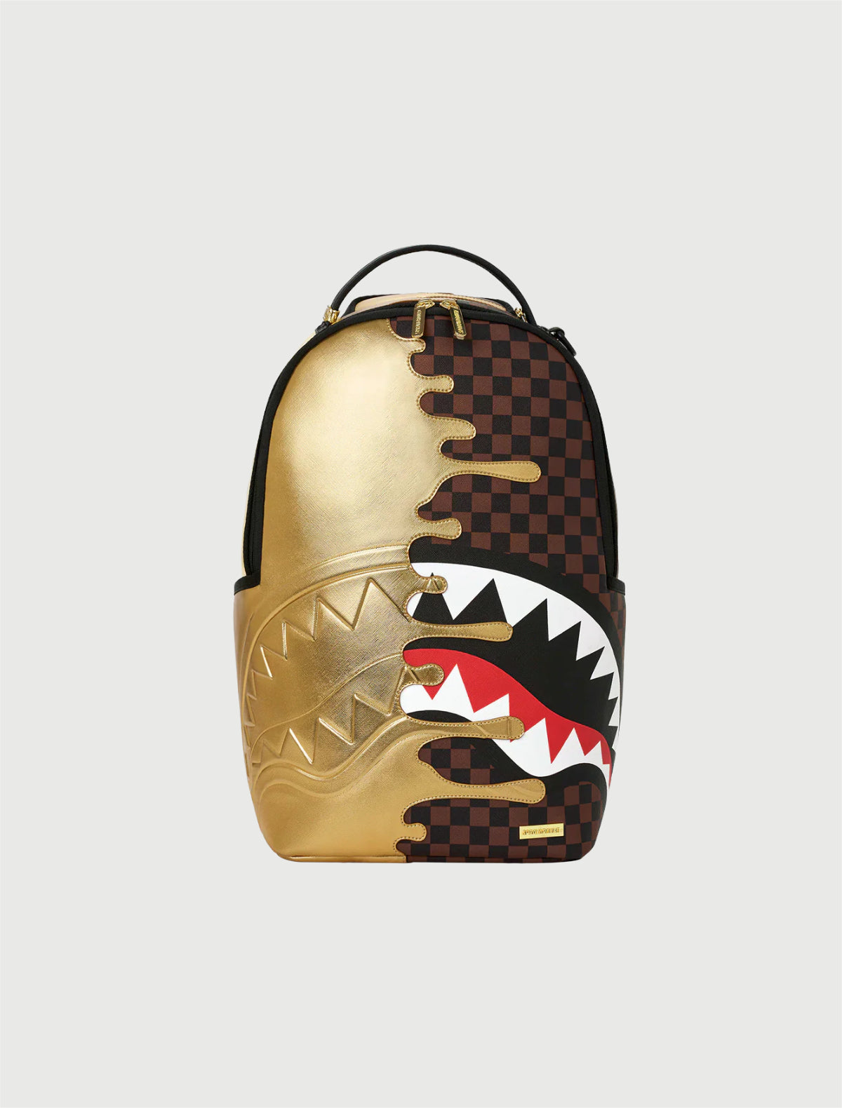 SPRAYGROUND - 910B9250NSZ SHARKS IN PARIS GOLD DRIP BACKPACK-1