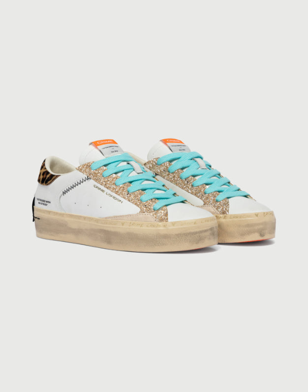 Crime London DISTRESSED PLATFORM - Tropical Gold
