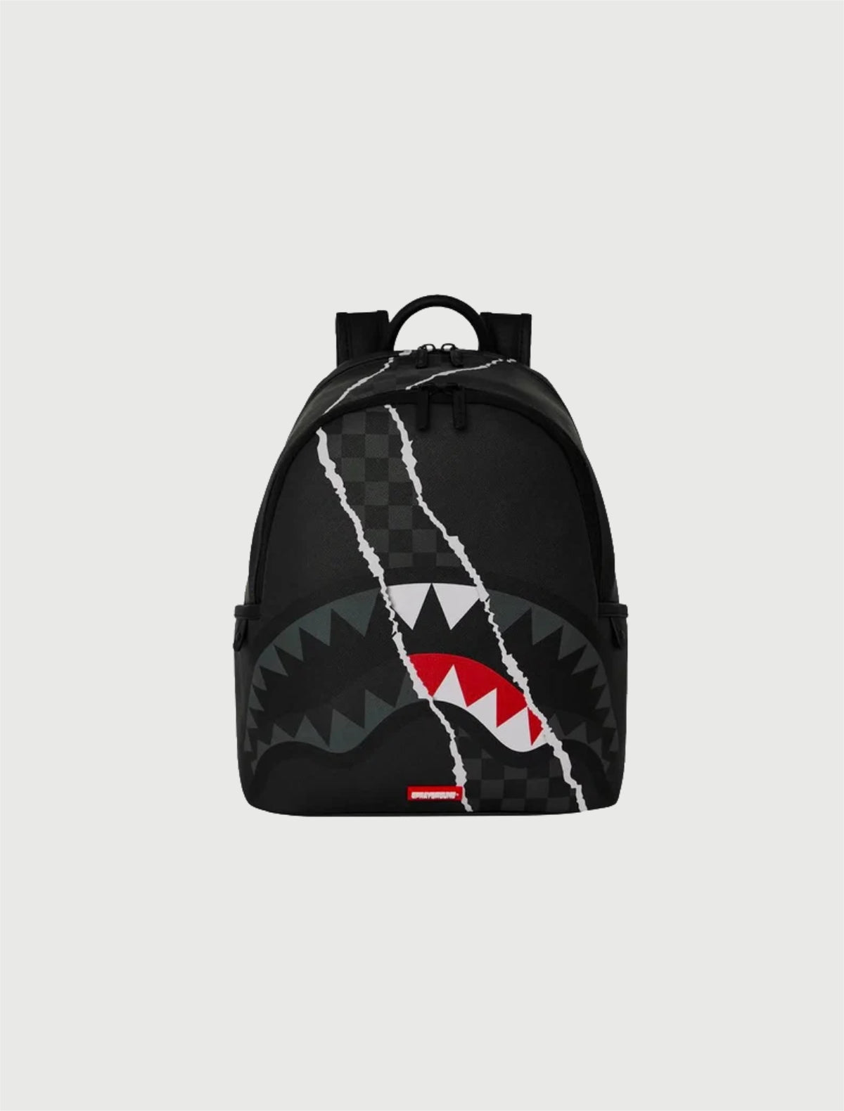SPRAYGROUND - 910B9347NSZ CENTER RIP REVEALING GRAY CHECK SAVAGE BACKPACK-1
