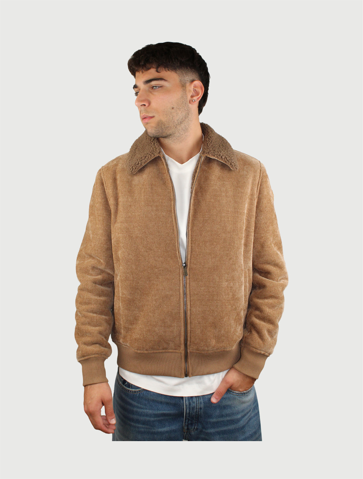 COLMAR - Bomber in velluto BEIGE MARRAKECH mod 11000010