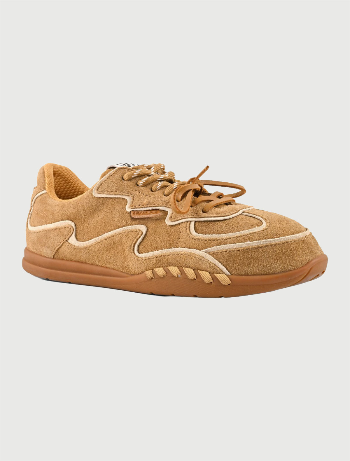 Colors of California - Sneaker YAHI in Pelle Marrone Chiaro
