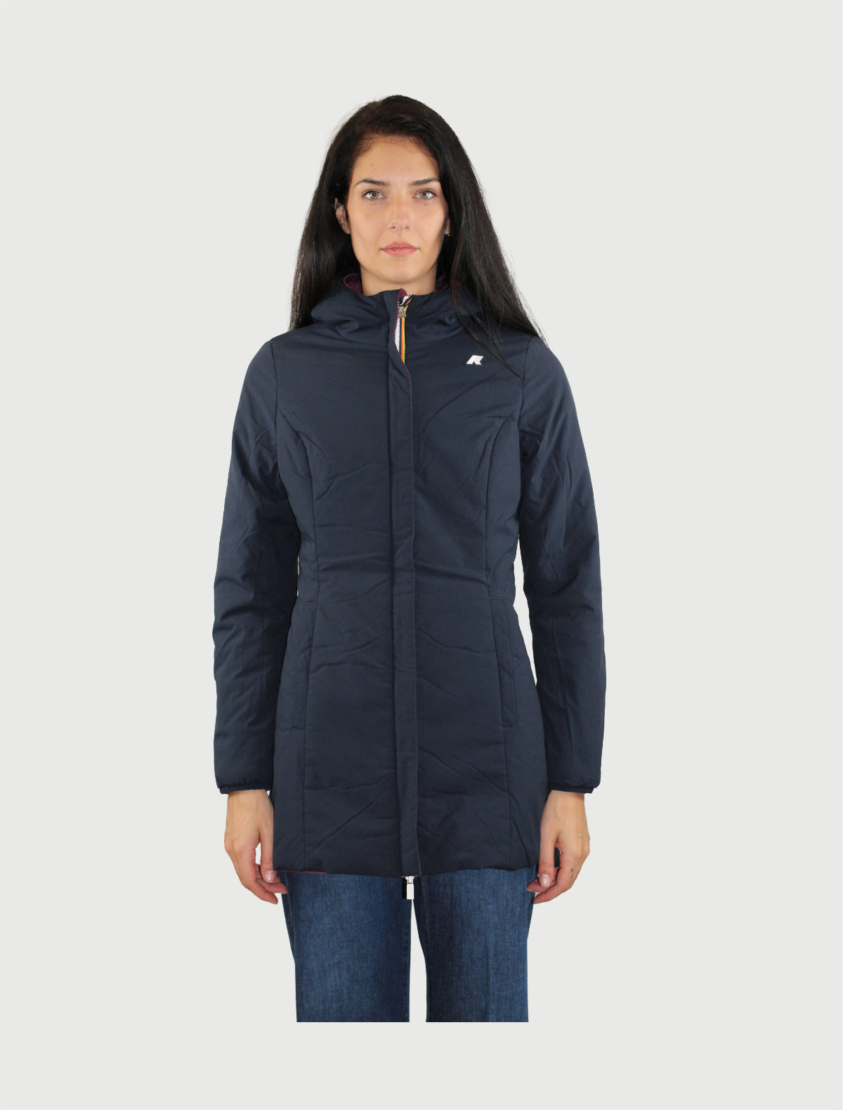 K-WAY - DENISE ST WARM DOUBLE - VIOLET MAUVE/BLUE DEPTH-3