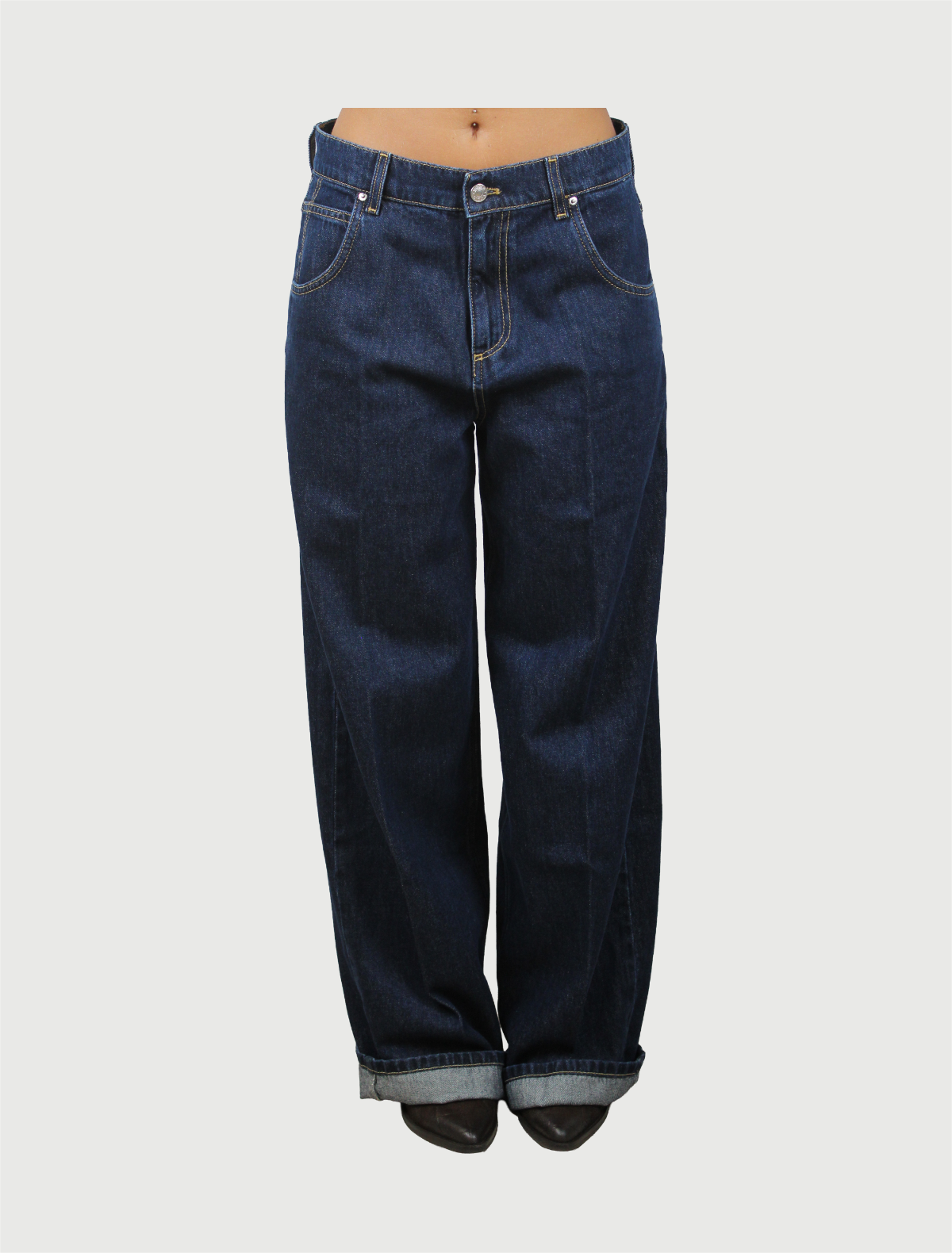 VICOLO - PANTALONE MIA DENIM RINSE-2