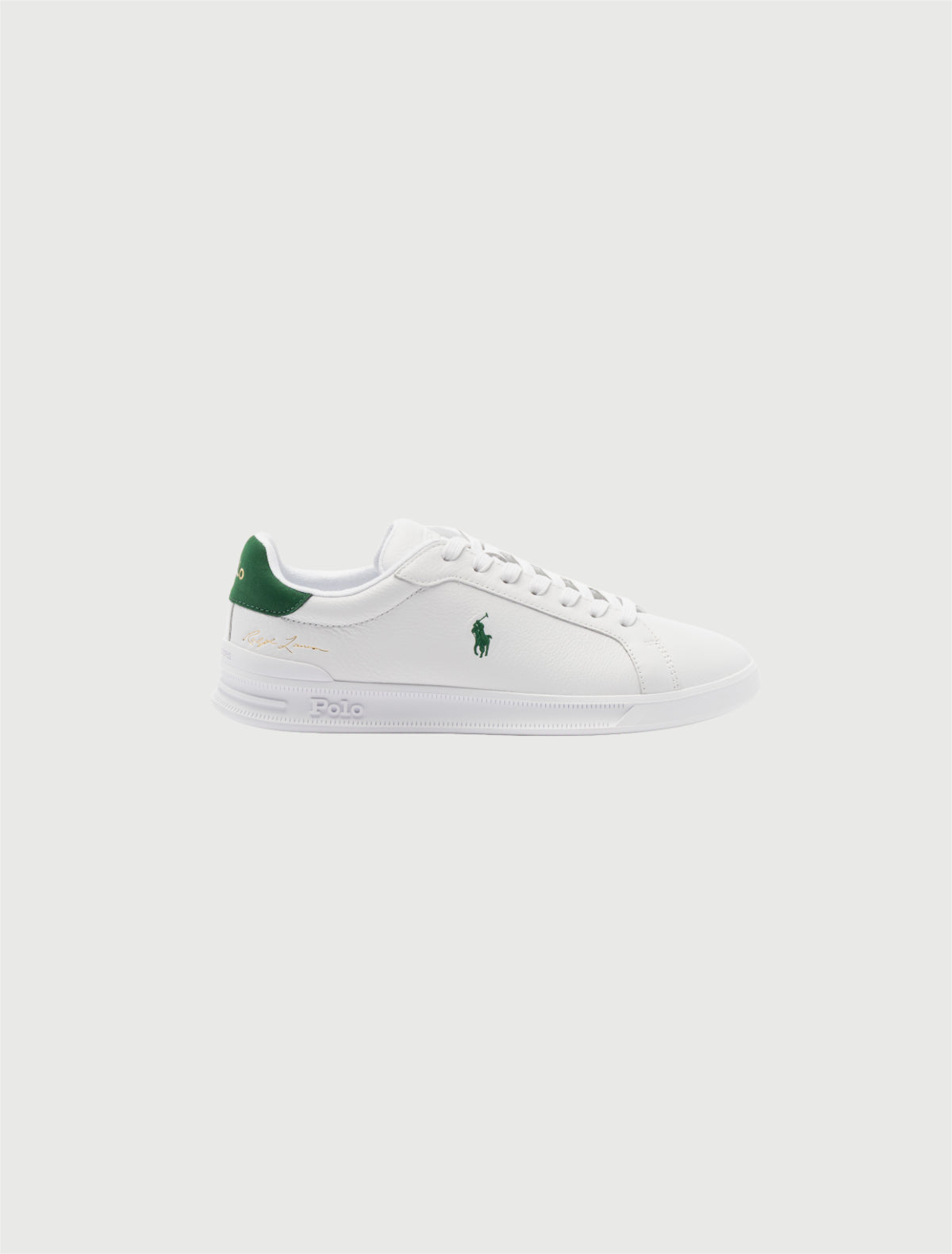 Polo Ralph Lauren Sneaker Heritage Court II in pelle WHITE NAPPA