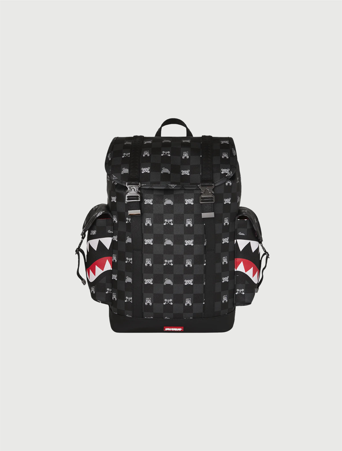 SPRAYGROUND - 910B9311NSZ SHARKS IN PARIS WTF BUBBLY BLACK CHECK MONTE CARLO-1