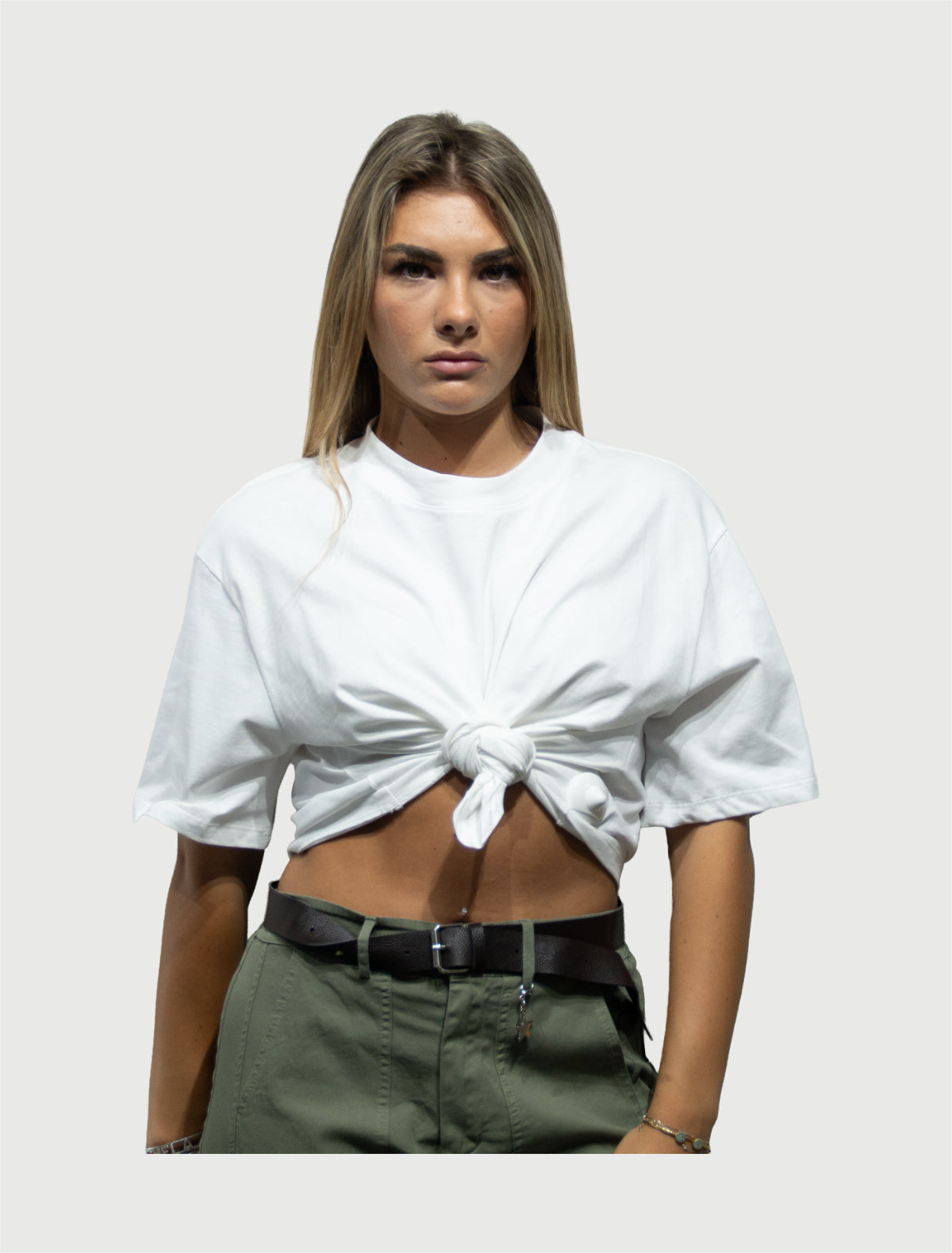 TENSIONE IN - T-Shirt Panna Nodo-1