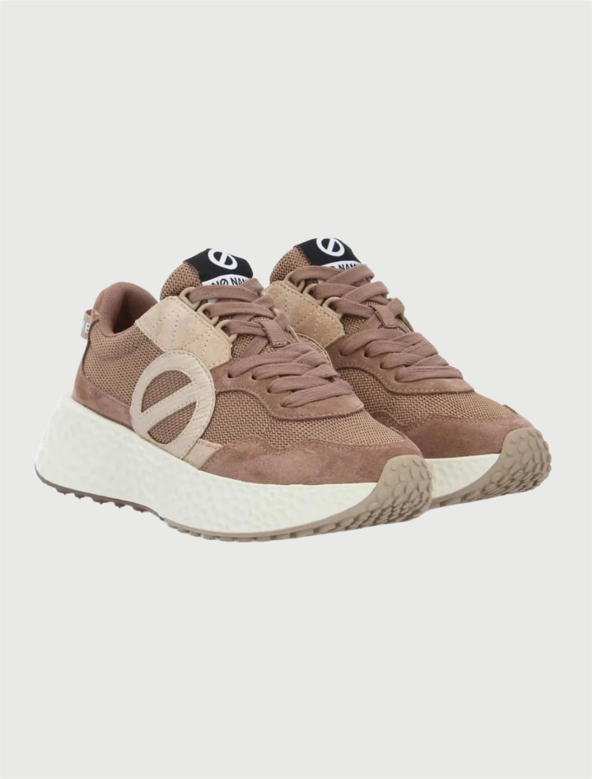 NO NAME -Sneakers Carter Jogger Choco/Beige/Gold