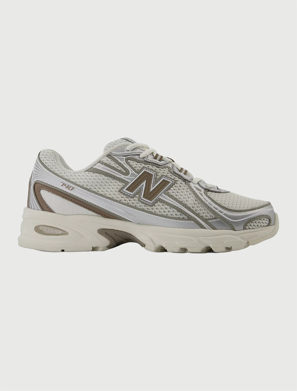 New Balance U740MU2 SEA SALT con ARID STONE e Silver Metallic