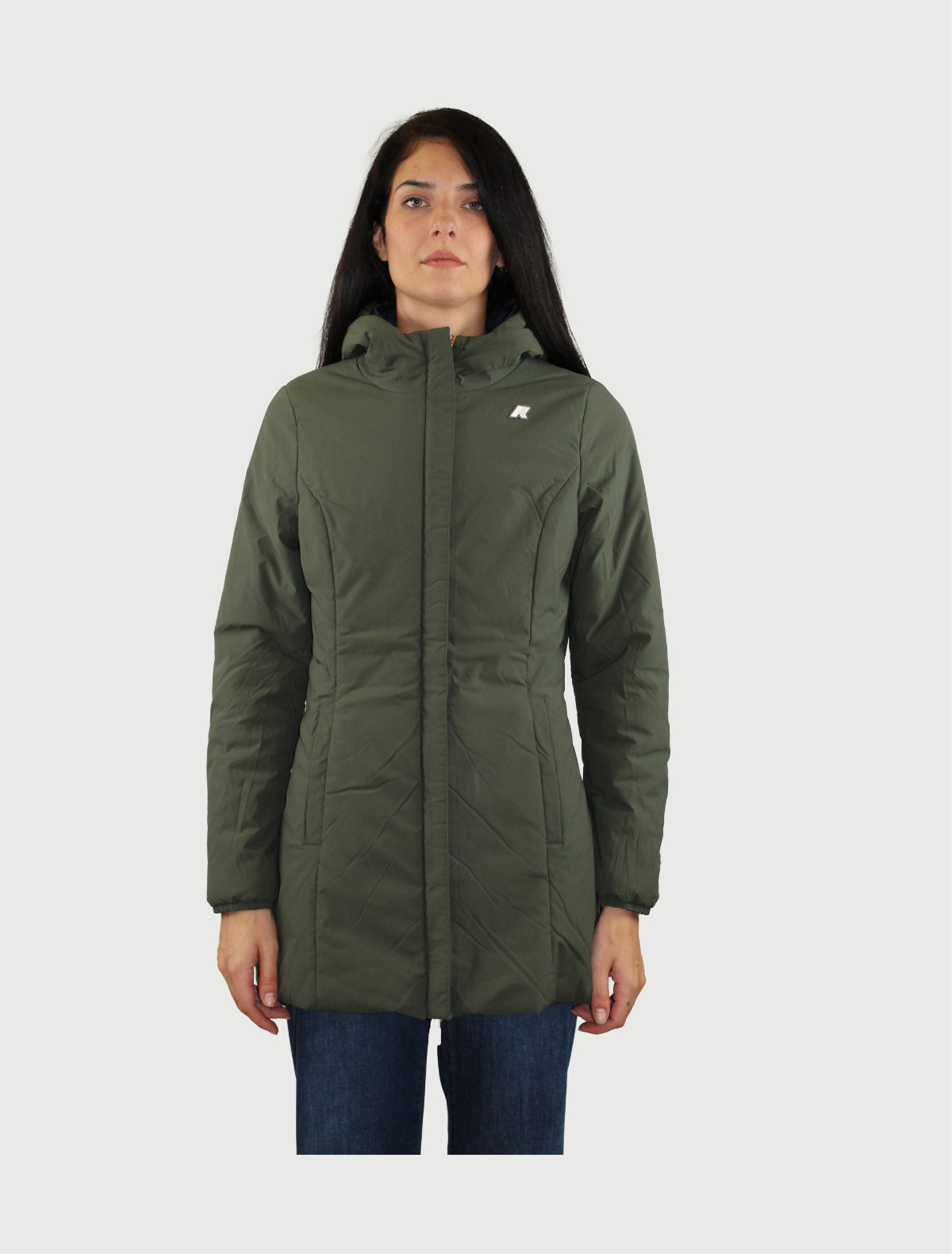 K-WAY - DENISE ST WARM DOUBLE -  BLUE DEPTH/GREEN BLACKISH-3