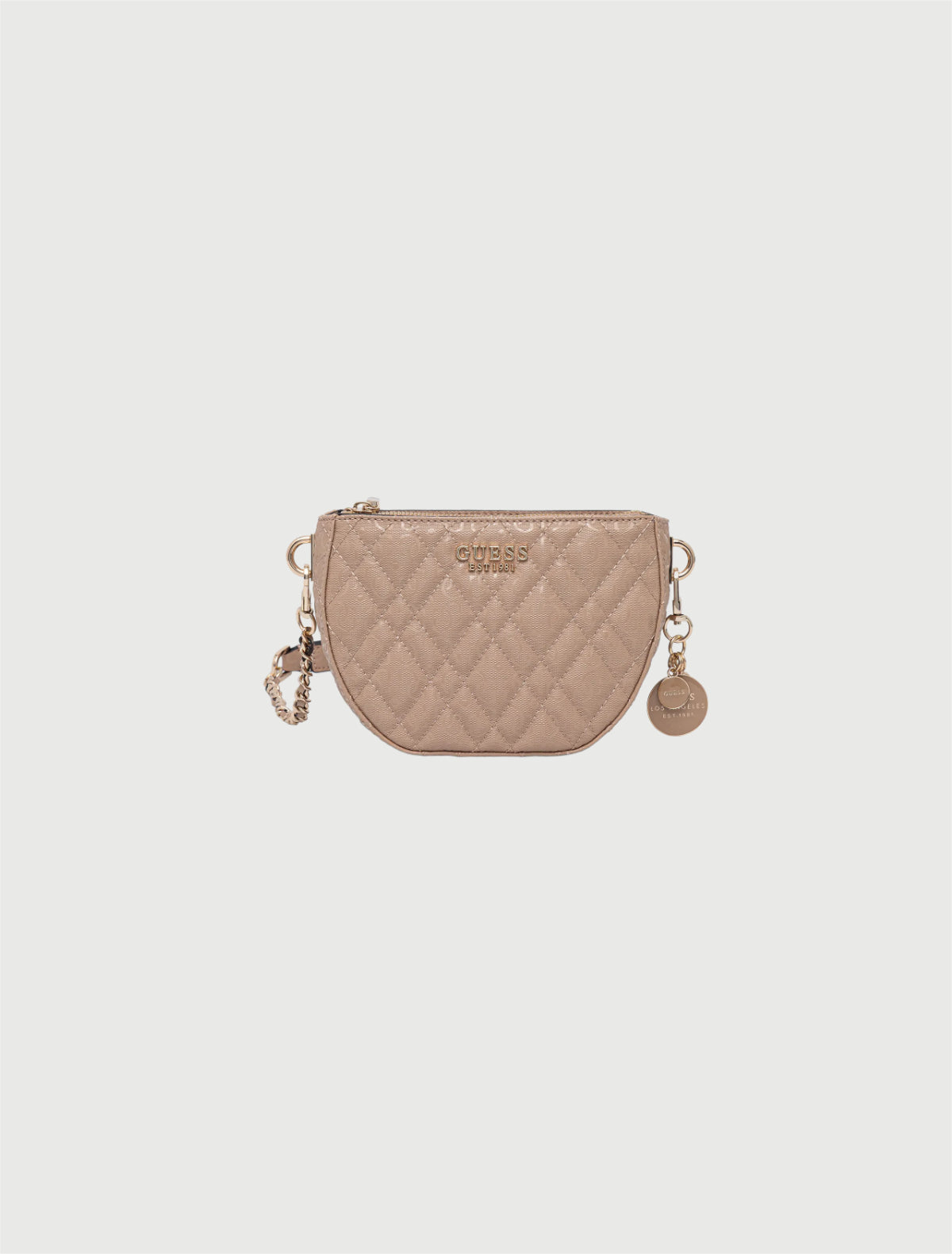 GUESS - Borsa a tracolla trapuntata Isemay Pale Mocha HWGG96 28720