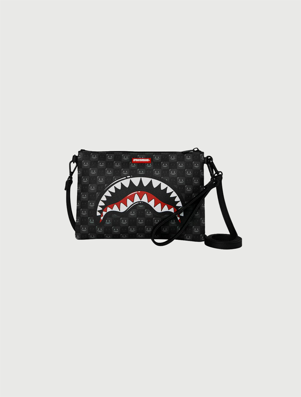 SPRAYGROUND - 910B9318NSZ SHARKS IN PARIS WTF BUBBLY BLACK CHECK CROSSOVER-1