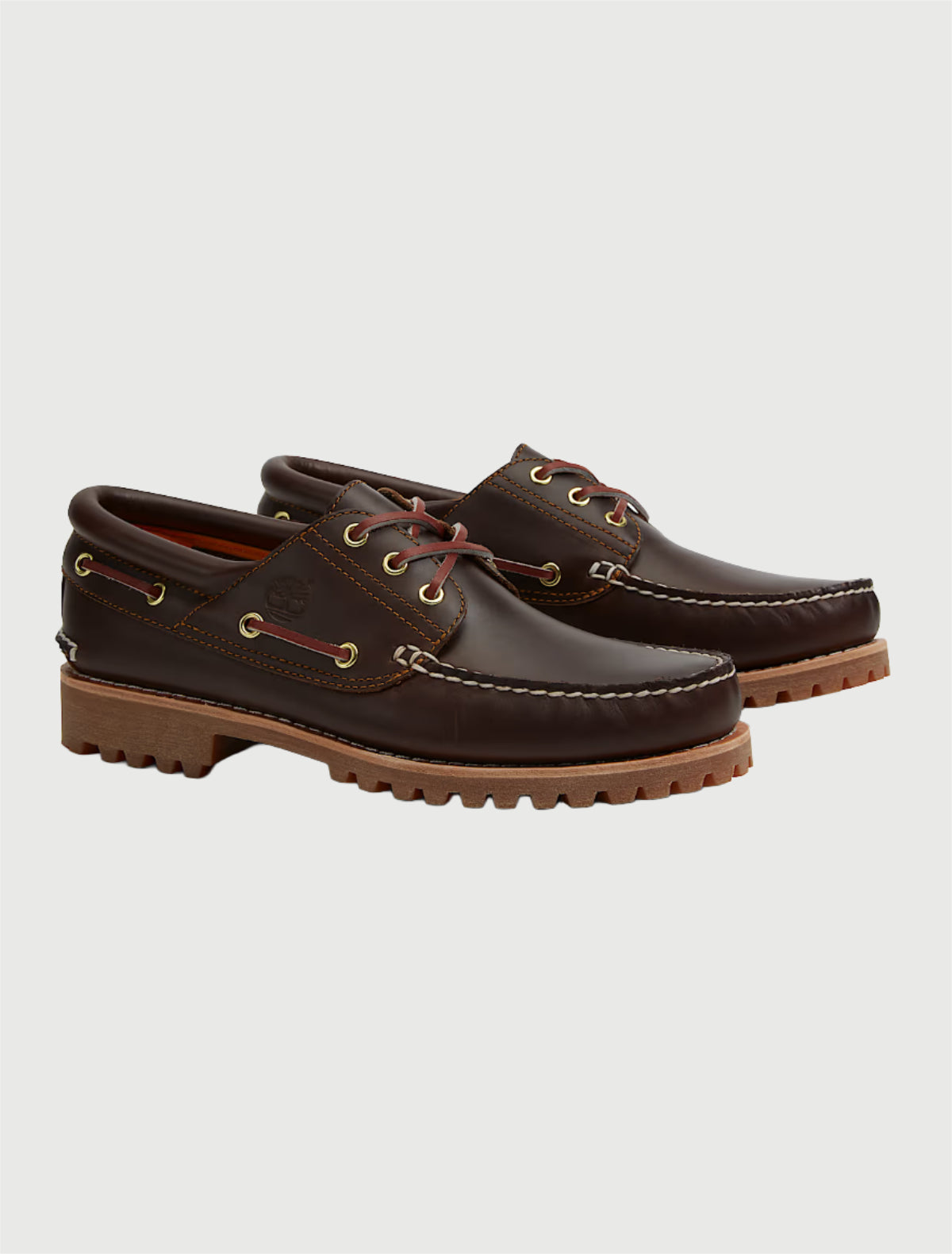 TIMBERLAND - Scarpa da Barca Timberland® Authentic 3-Eye Lug Handsewn da Uomo in marrone