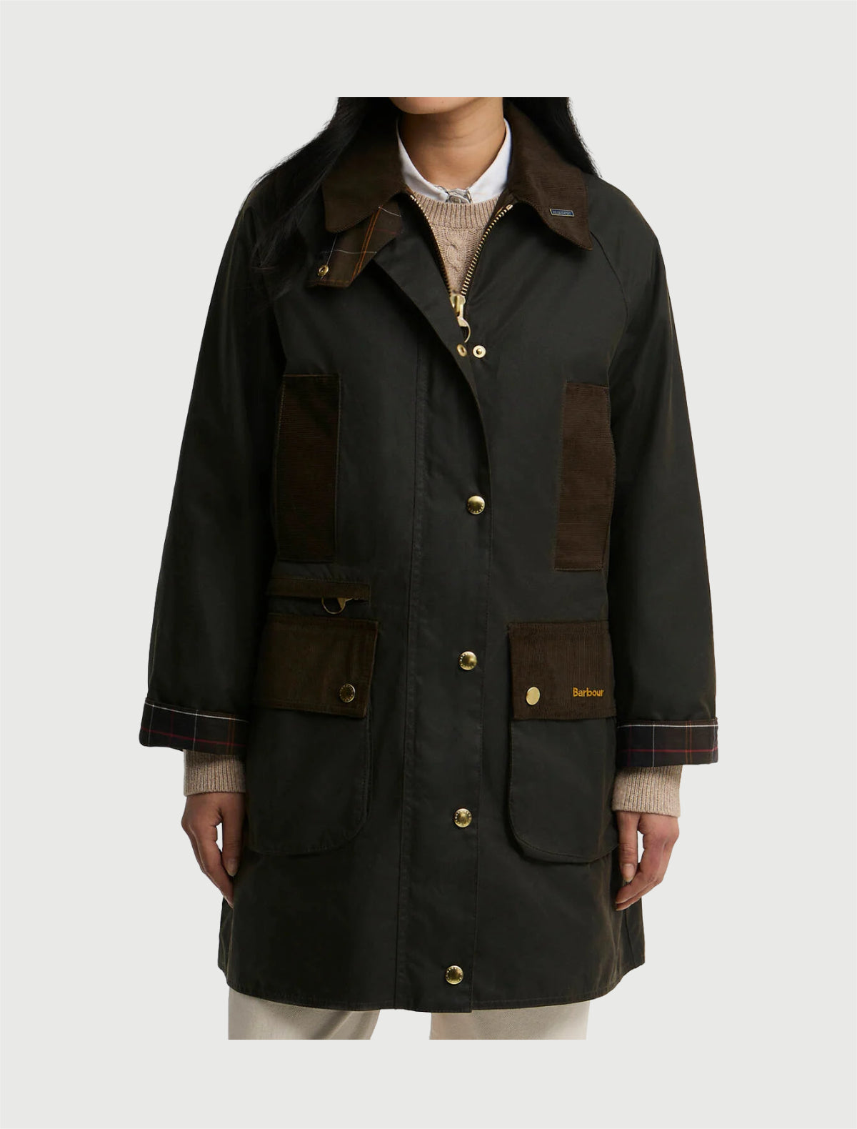BARBOUR - Giacca cerata Modern Beaufort Icons - Olive