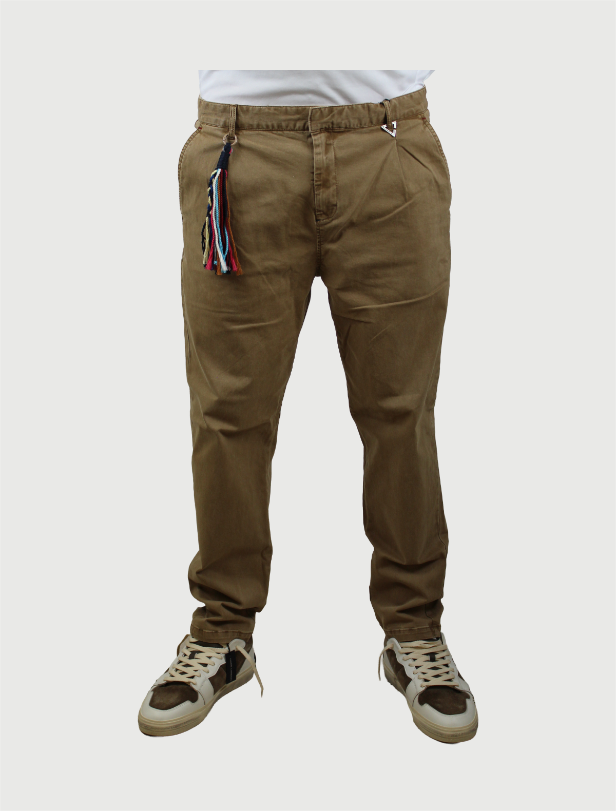 BERNA - PANTALONE CROPPED GABARDINA COLONIALE-1
