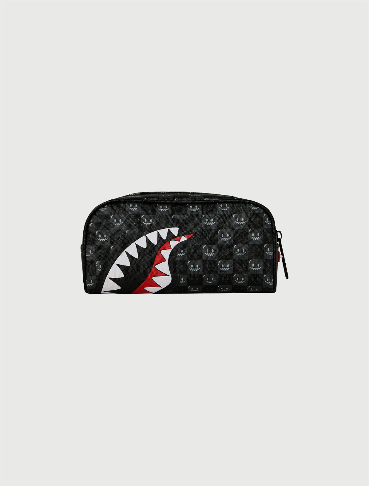SPRAYGROUND - 910B9316NSZ SHARKS IN PARIS WTF BUBBLY BLACK CHECK POUCH-1