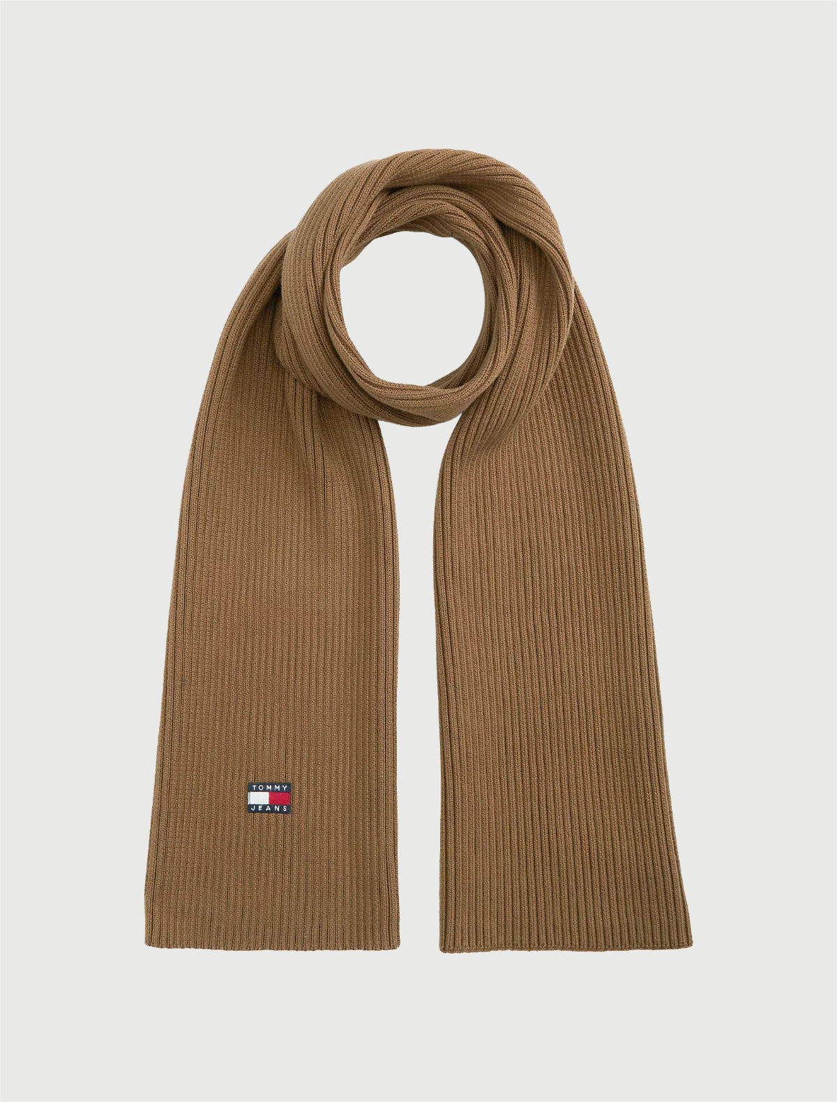TOMMY JEANS - Sciarpa Heritage in maglia a coste con logo - più colori