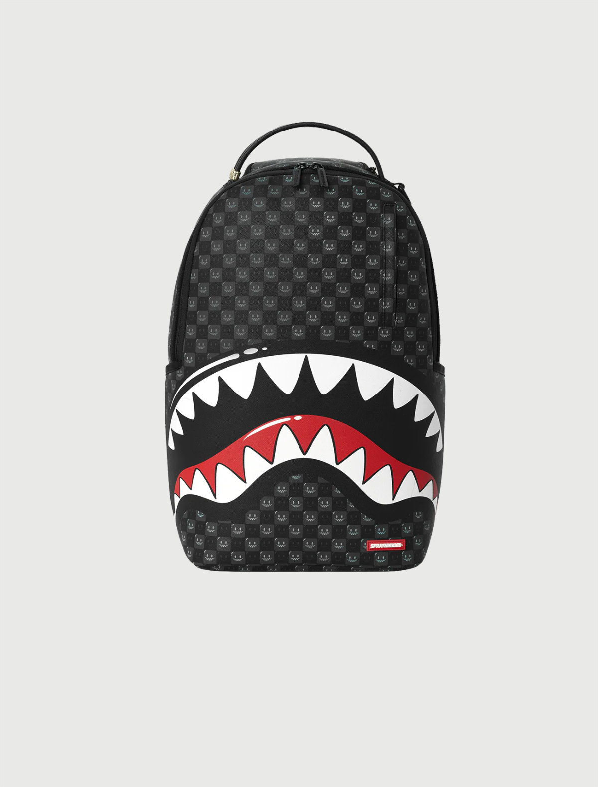 SPRAYGROUND - 910B8633NSZ SHARKS IN PARIS WTF BUBBLY BLACK CHECK BACKPACK