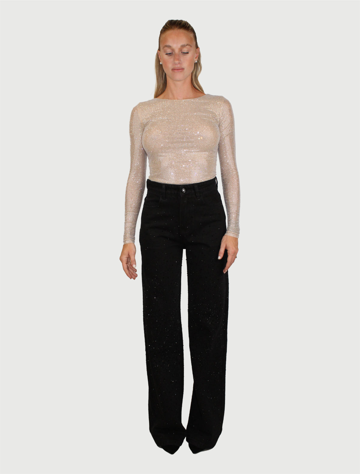 TWENTY FOURHAITCH - PANTALONI ANSER NERO-1
