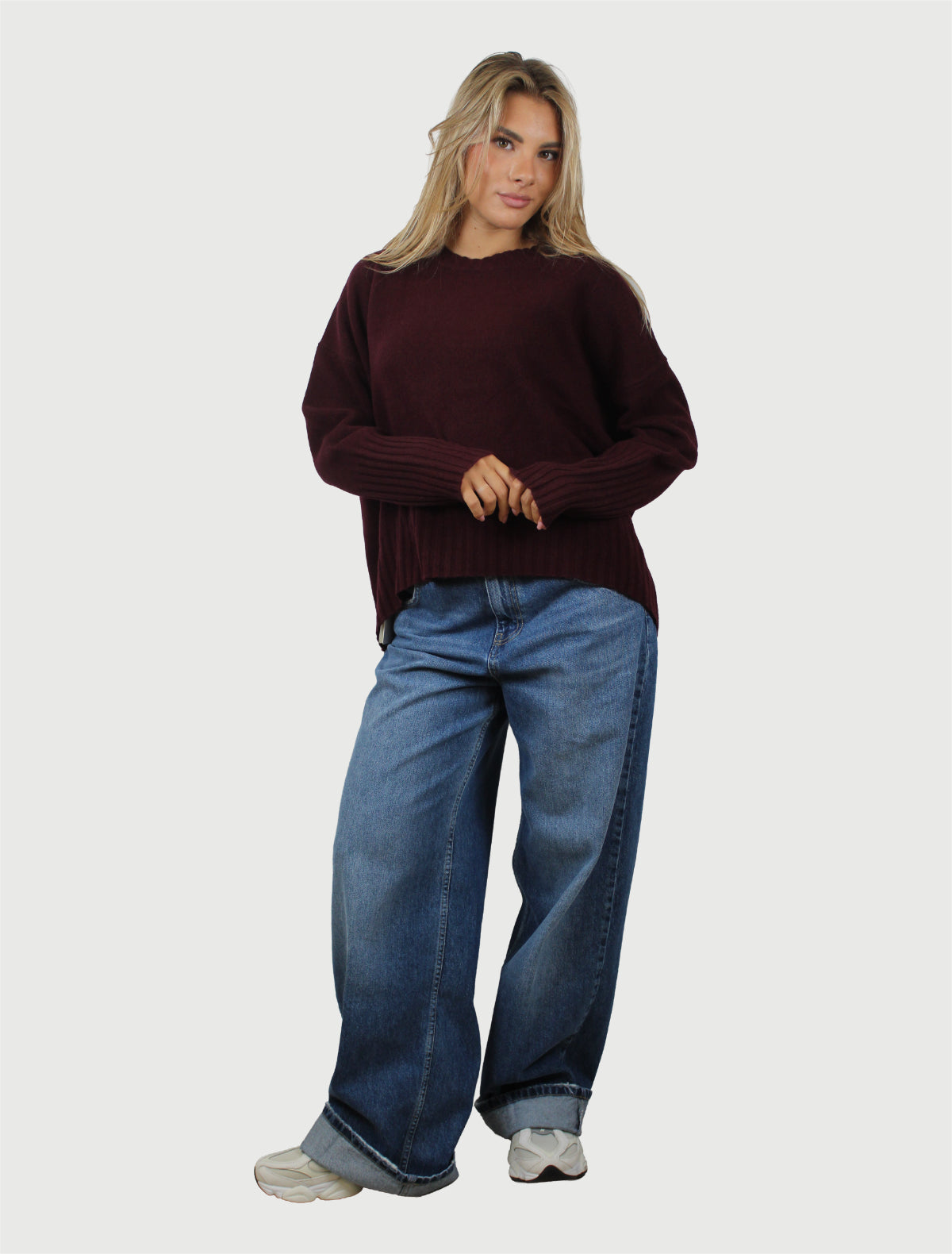 VICOLO - PANTALONE MIA DENIM BLU-1