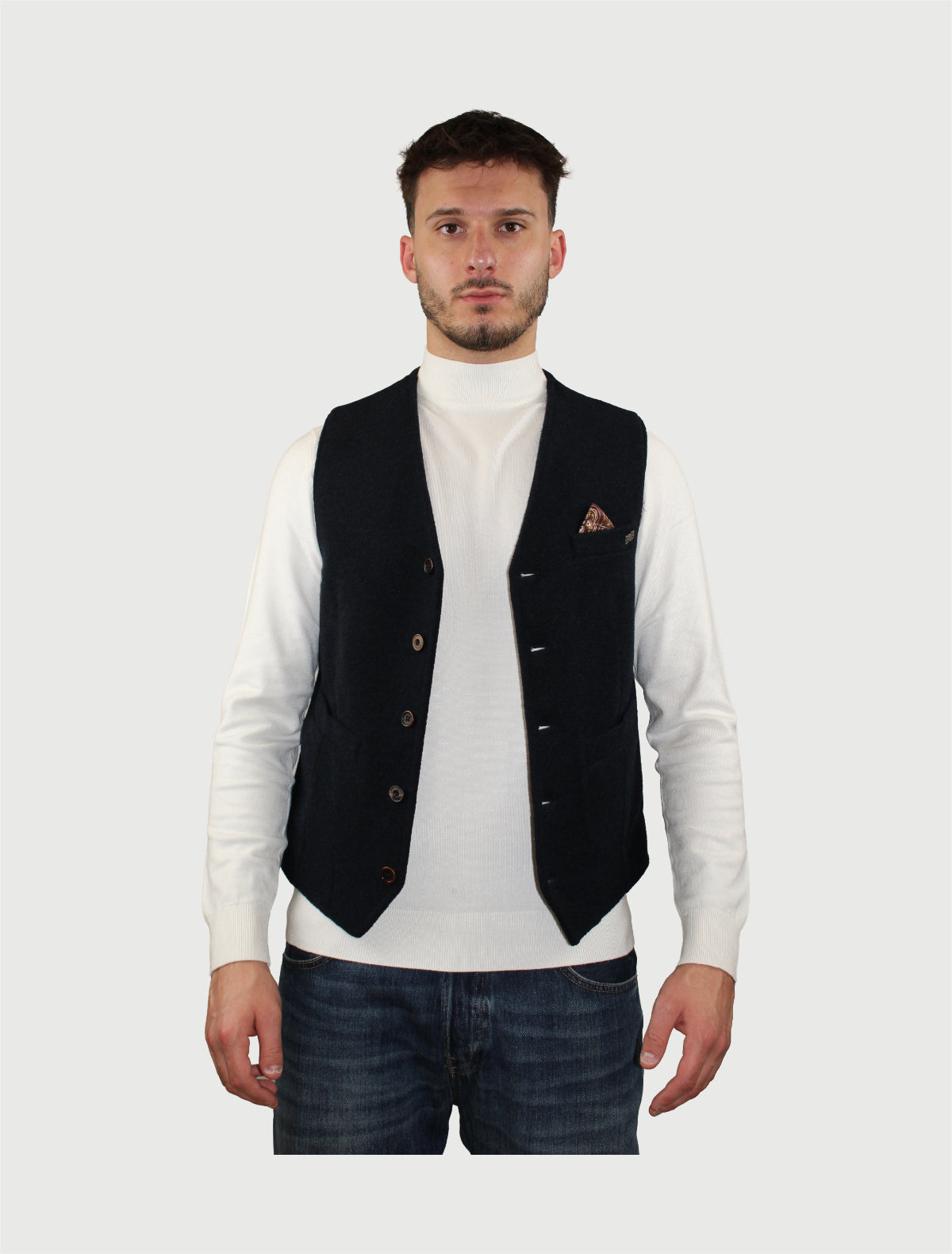BOB -  GILET DRUG 454 BLU NOTTE