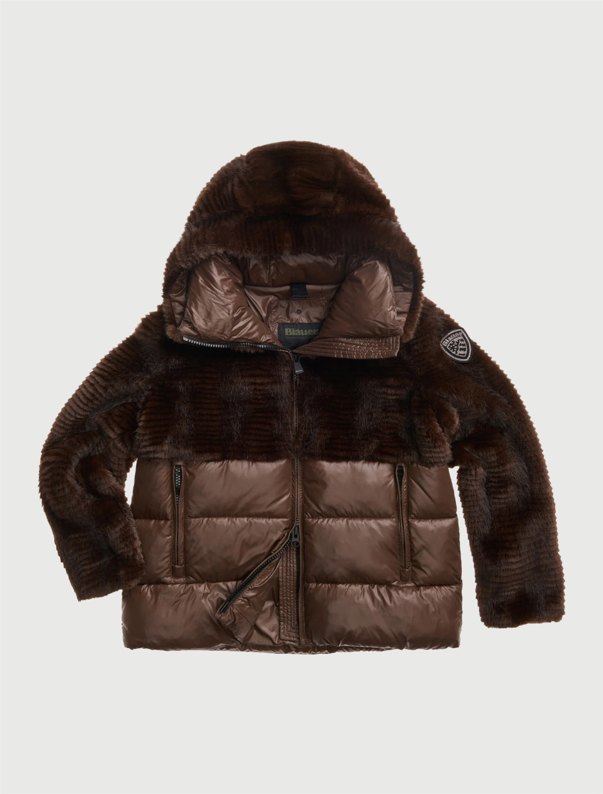 BLAUER - FANEVIL - ECO FUR NYLON JACKET