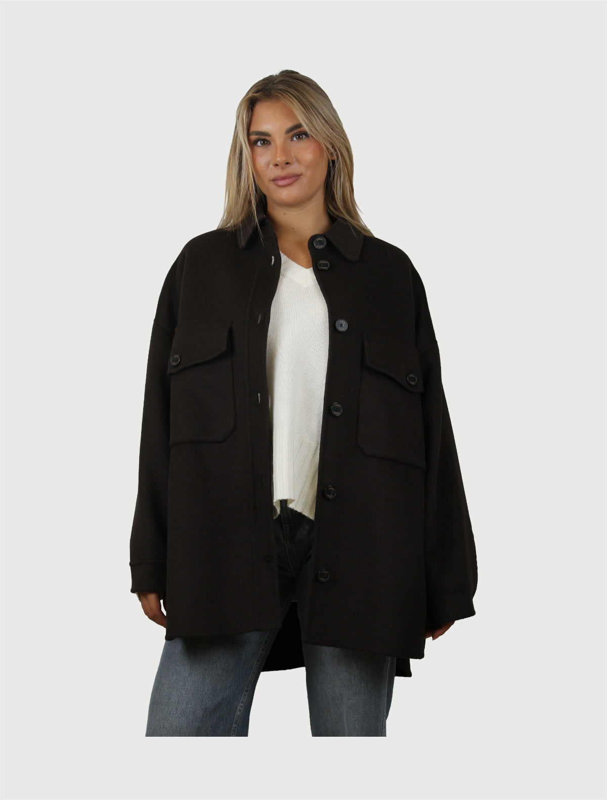 VICOLO - CAPPOTTO OUTDOOR CON TASCHE FONDENTE