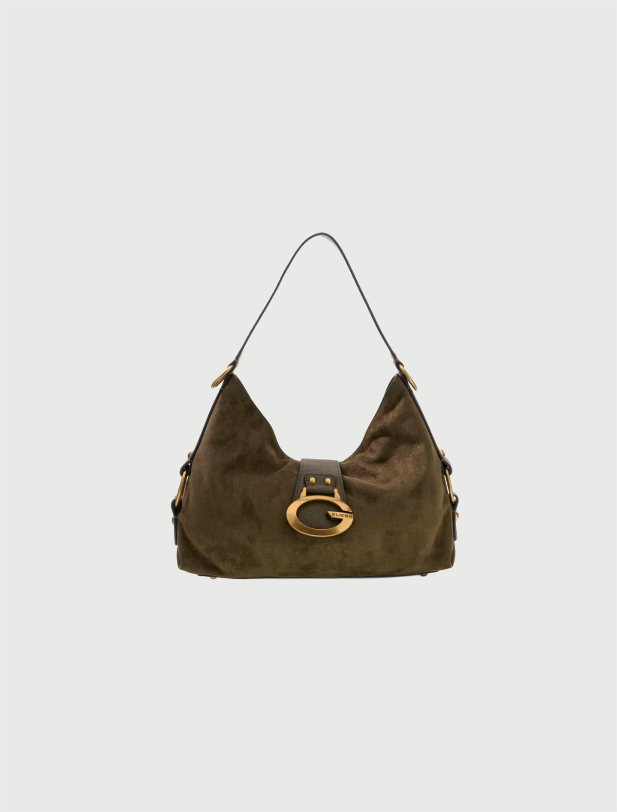 GUESS - Borsa a spalla grande Camden - Olive-1