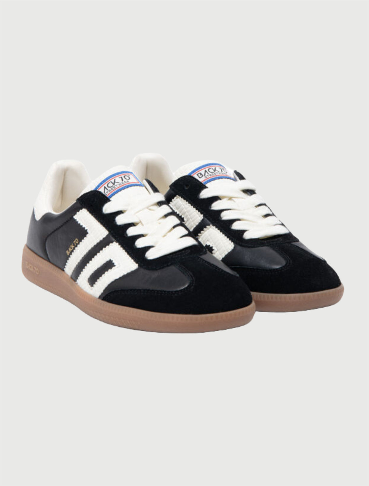 BACK70 - CLOUD BLACK LEATHER SPONGE BLACK SUEDE MILK 70