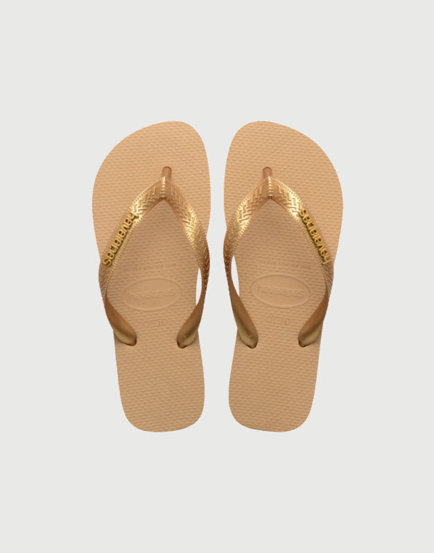 Havaianas Logo Metallic Golden-1