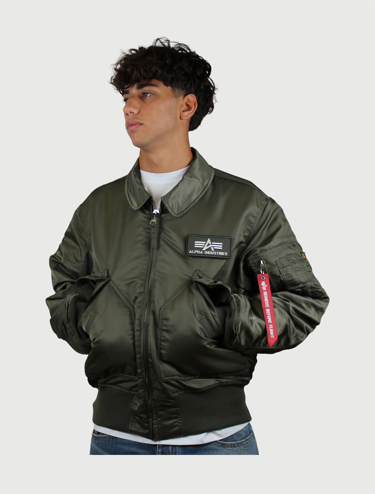 ALPHA INDUSTRIES - Heritage Bomber Jacket Verde Oliva-1