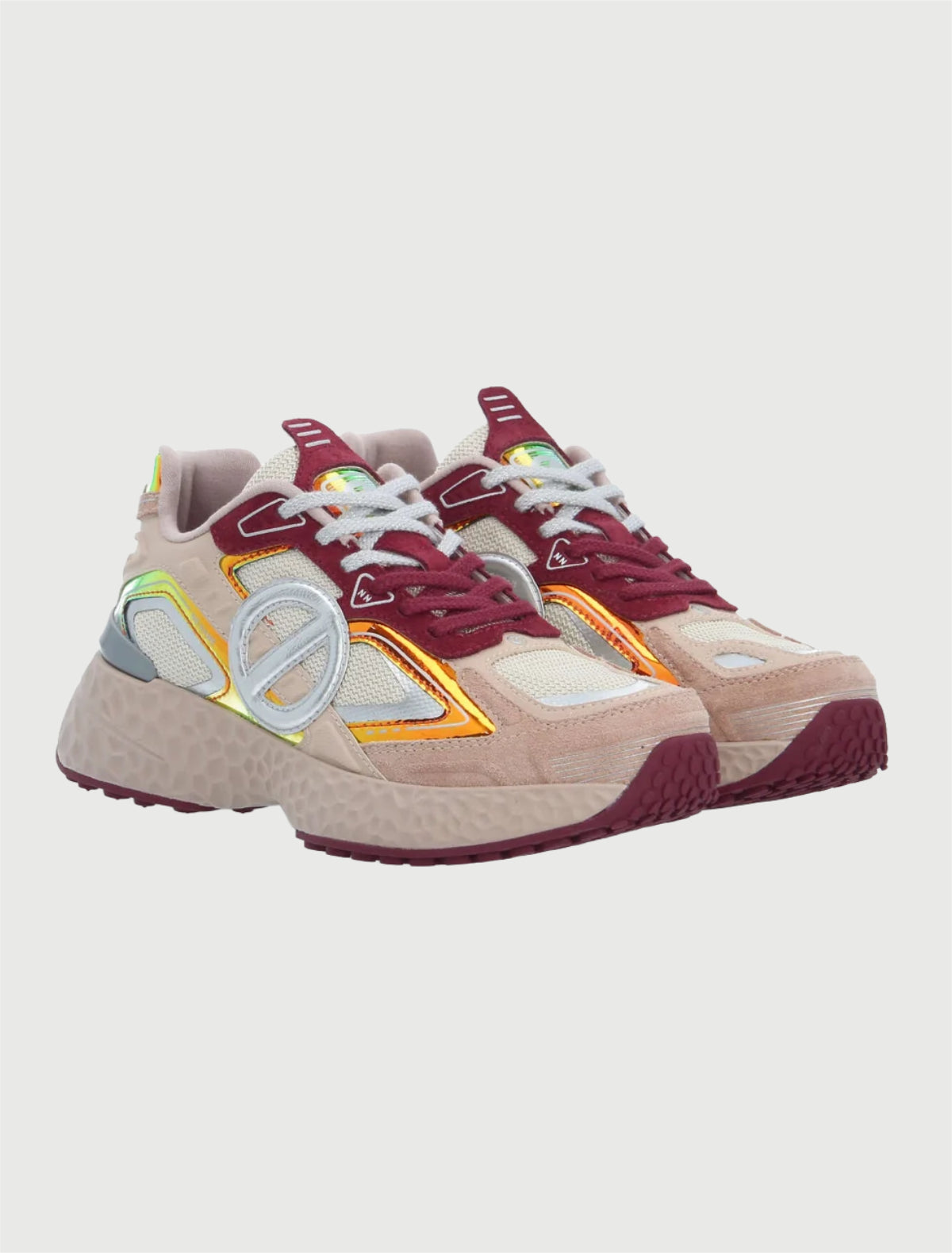 NO NAME - Sneakers Carter 2.0 Tech W Knit/Suede/Neo Cream/Nude/Cherry