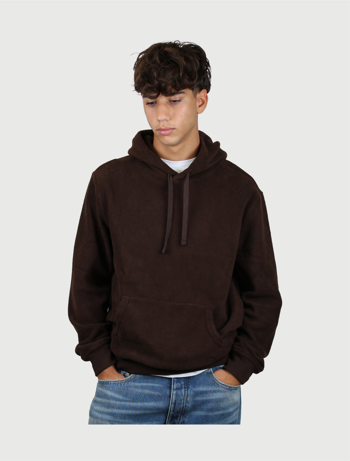 POLO RALPH LAUREN - Felpa con cappuccio Marrone-1